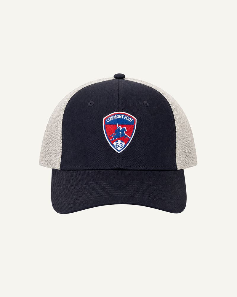 Casquette bleue et grise